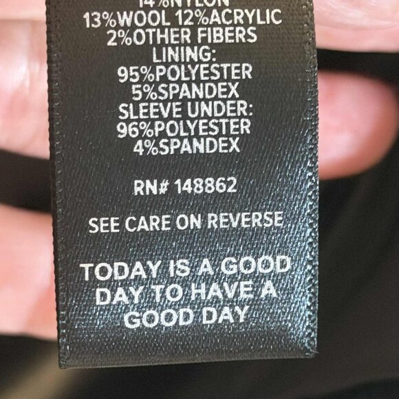 Torrid Size 6 Black Wool-Blend Military Fit & Flare Coat, Black, NWT - Picture 8 of 16